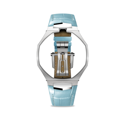 Bracelet Royal Alligator - Bleu Ciel